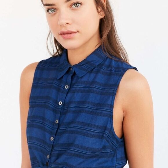 NEW ✨ UO Cooperative Women's Blue Joey Romper - Picture 2 of 6